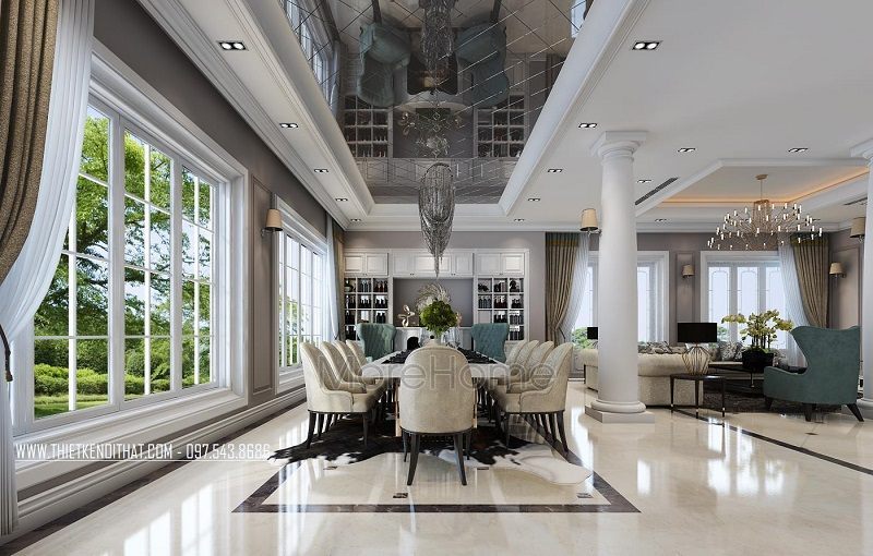 Mẫu thiết kế kiến trúc nội thất đẹp, ấn tượng Thiết kế kiến trúc nội thất