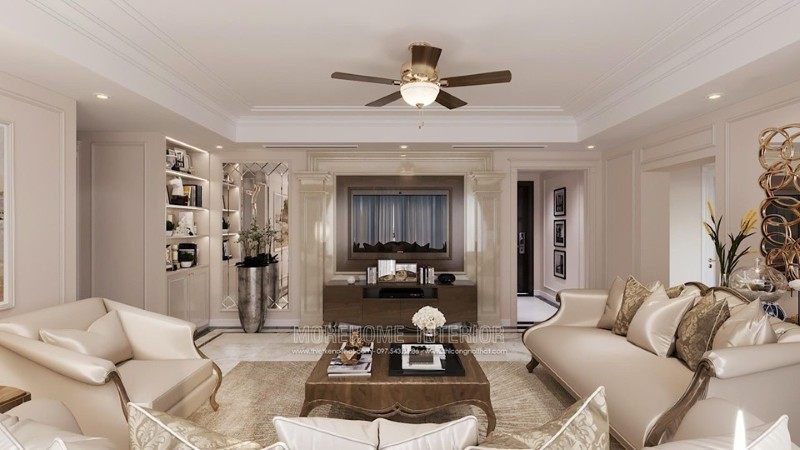 Thiết kế phòng khách tân cổ điển Thiết kế phòng khách tân cổ điển