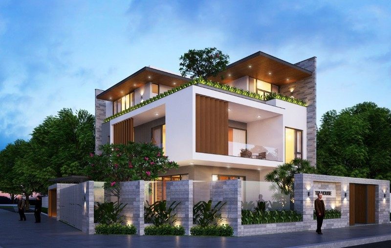 Thiết kế nhà 2 mặt tiền Thiết kế nhà 2 mặt tiền