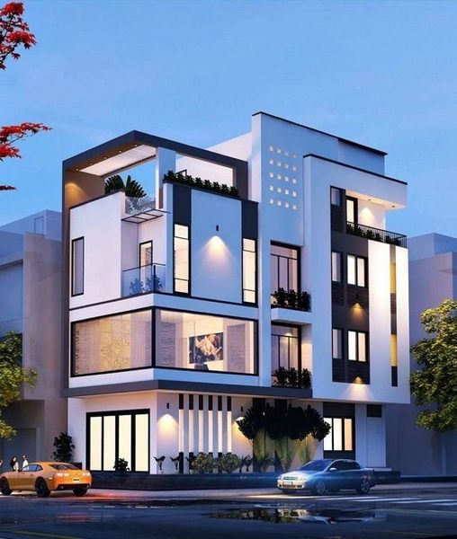 Thiết kế nhà 2 mặt tiền Thiết kế nhà 2 mặt tiền