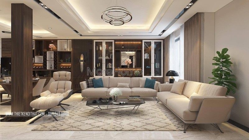 Nội thất phòng khách hiện đại
