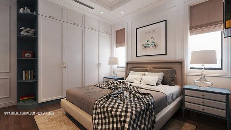 Thiết kế nội thất tân cổ điển gỗ Việt