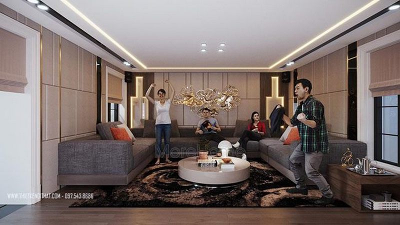 Thiết kế nội thất tân cổ điển gỗ Việt