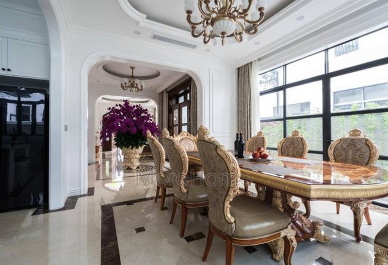 Thiết kế nội thất tân cổ điển gỗ Việt