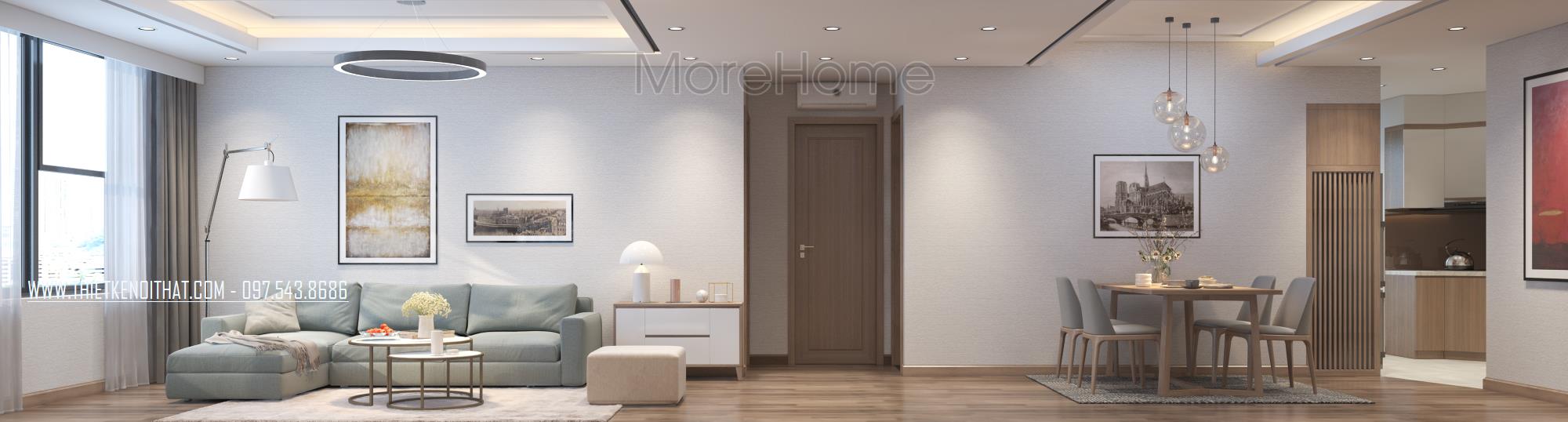  Thiết kế nội thất chung cư phong cách tối giản