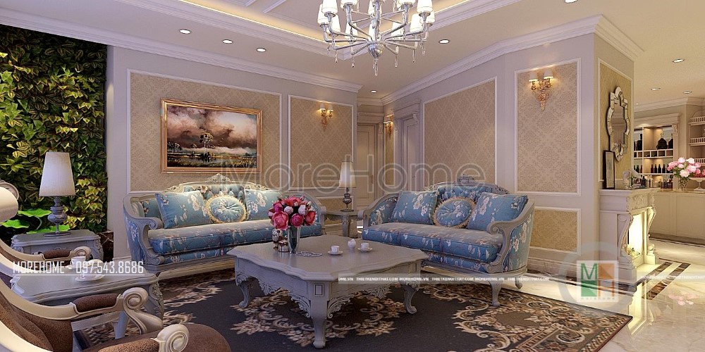  Thiết kế nội thất chung cư 90m2, 95m2, 100m2, 105m2, 110m2