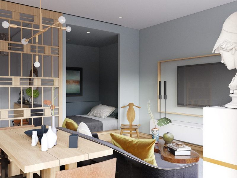  Mẫu thiết kế căn hộ studio đẹp