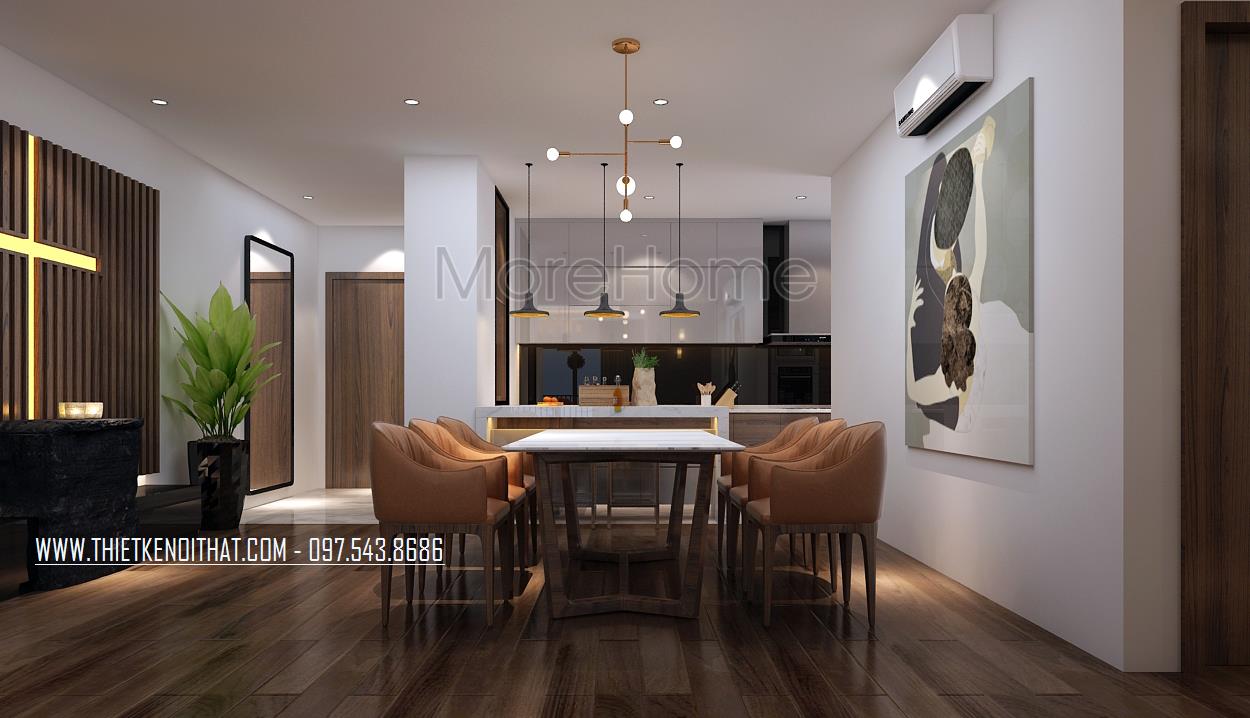 Thiết kế phòng ăn chung cư đẹp