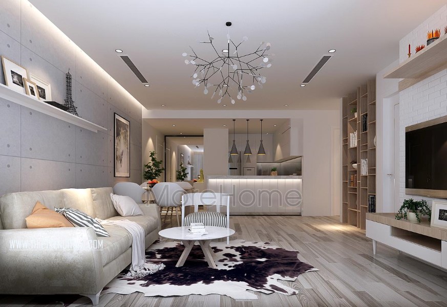  Thiết kế phòng khách chung cư đẹp, hiện đại 