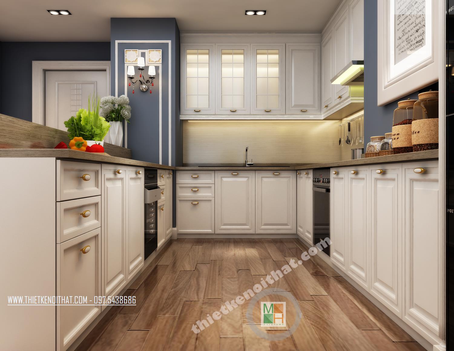  Thiết kế nội thất phòng bếp nhà chung cư