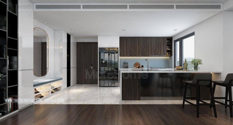 Thiết kế nội thất chung cư cao cấp tại D'.le Roi Soleil Tây Hồ