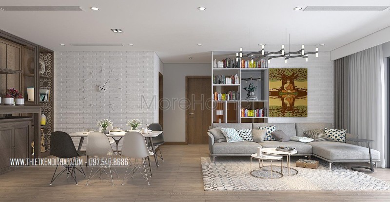 Thiết kế nội thất chung cư cao cấp tại D'.le Roi Soleil Tây Hồ