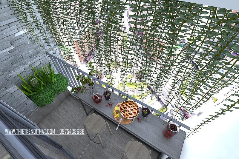 Thiết kế nội thất chung cư 2 phòng ngủ đẹp tại D'.le roi soleil Quảng an