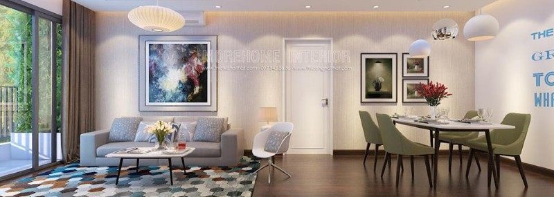 Thiết kế nội thất chung cư 2 phòng ngủ đẹp tại D'.le roi soleil Quảng an
