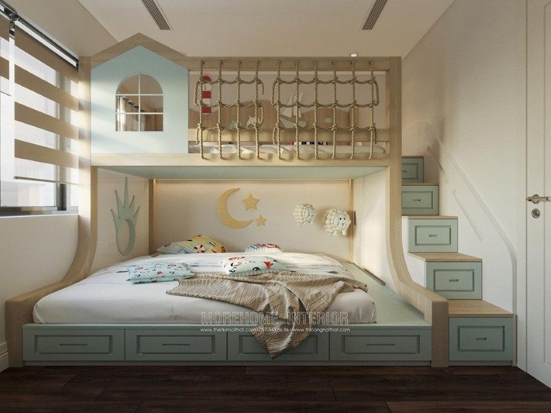 Thiết kế nội thất chung cư 3 phòng ngủ đẹp tại d'le roi soleil Quảng An