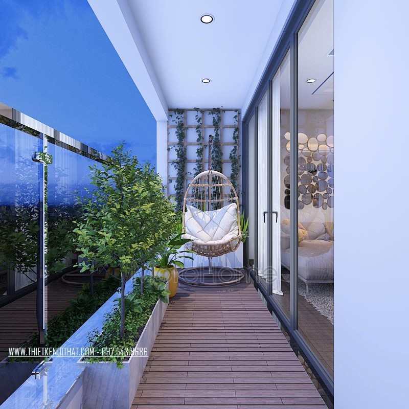 Thiết kế nội thất chung cư 3 phòng ngủ đẹp tại d'le roi soleil Quảng An