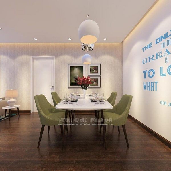 Thiết kế nội thất chung cư 3 phòng ngủ đẹp tại d'le roi soleil Quảng An