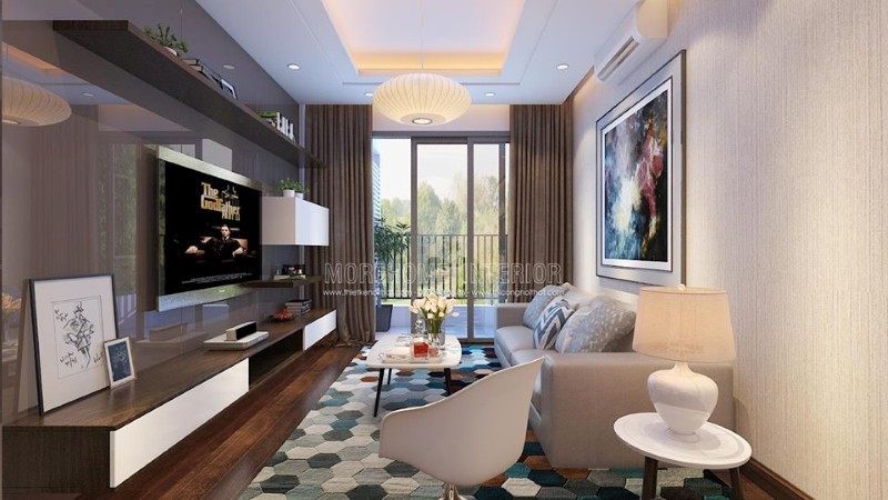 Thiết kế nội thất chung cư 3 phòng ngủ đẹp tại d'le roi soleil Quảng An
