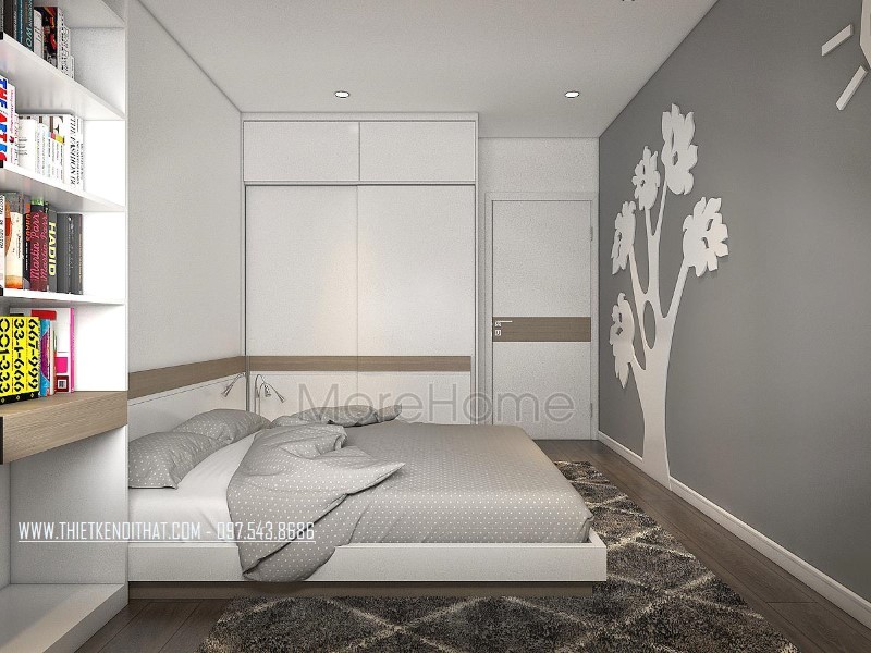 Thiết kế nội thất chung cư 3 phòng ngủ đẹp tại d'le roi soleil Quảng An