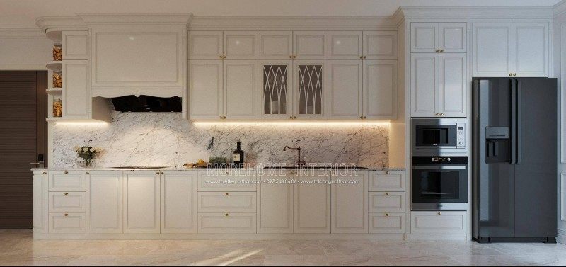 Thiết kế nội thất chung cư 3 phòng ngủ đẹp tại d'le roi soleil Quảng An