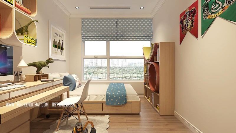Mẫu thiết kế nội thất chung cư tân cổ điển sang trọng tại D'.le Roi Soleil Quảng An