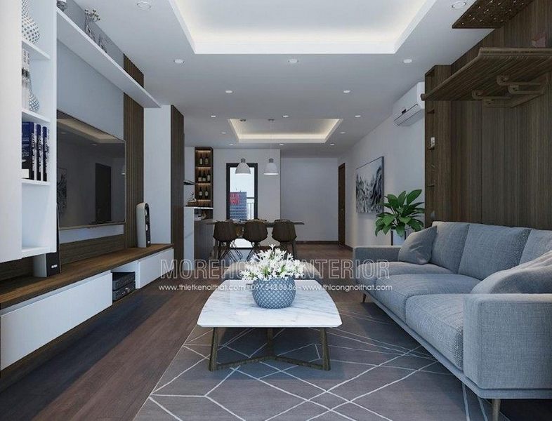 Thiết kế nội thất chung cư D'.le Roi Soleil Quảng An hiện đại độc đáo