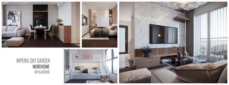 Thiết kế nội thất chung cư imperia sky garden Thiết kế nội thất chung cư imperia sky garden