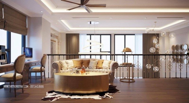 Thiết kế nội thất biệt thự thông tầng