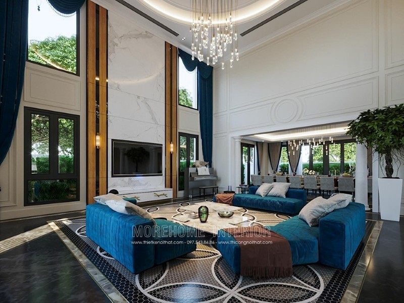 Thiết kế nội thất biệt thự thông tầng