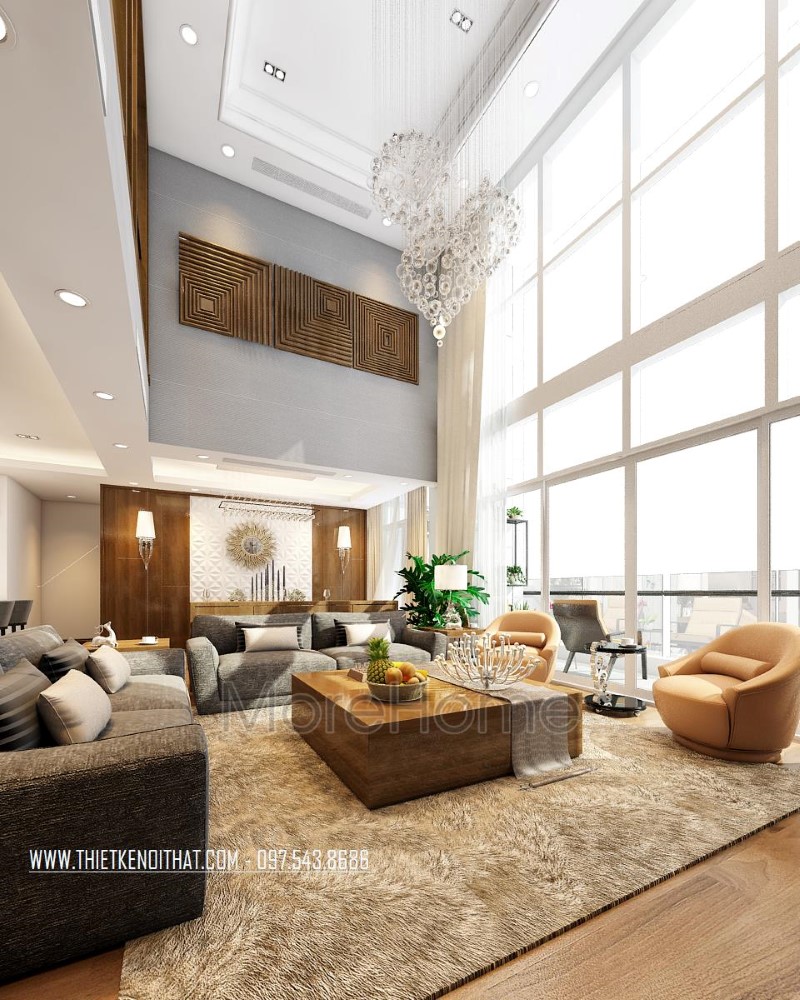 Thiết kế nội thất biệt thự thông tầng