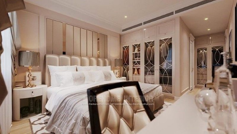 Thiết kế nội thất phòng ngủ tân cổ điển