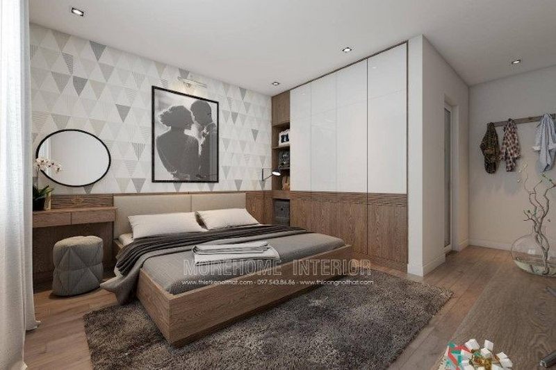 Thiết kế nội thất phòng ngủ vợ chồng trẻ Thiết kế nội thất phòng ngủ vợ chồng trẻ