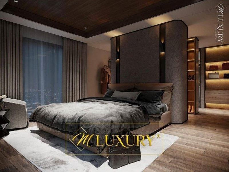 Thiết kế nội thất phòng ngủ liền phòng thay đồ, phòng vệ sinh