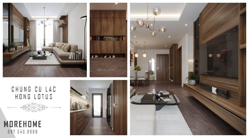Thiết kế nội thất chung cư gỗ Thiết kế nội thất chung cư gỗ