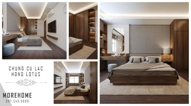 Thiết kế nội thất chung cư gỗ Thiết kế nội thất chung cư gỗ