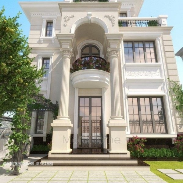 Thiết kế nội thất biệt thự kiểu Pháp