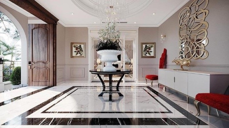 Thiết kế nội thất biệt thự kiểu Pháp