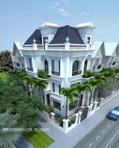 Thiết kế nội thất biệt thự kiểu Pháp