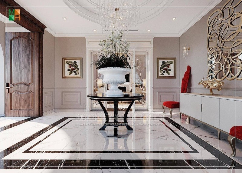 Thiết kế nội thất biệt thự đơn lập hải phòng Thiết kế nội thất biệt thự đơn lập hải phòng