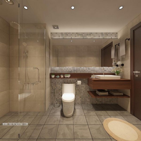 thiết kế phòng tắm nhỏ