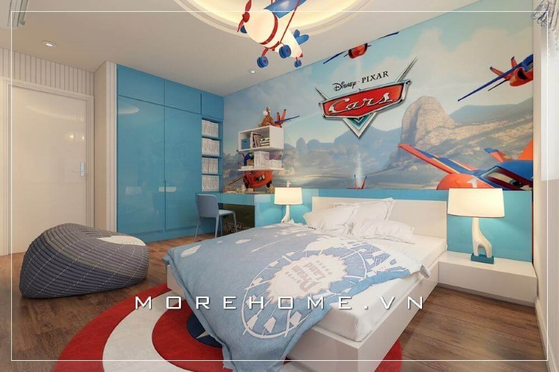 Giường ngủ gỗ công nghiệp cho bé