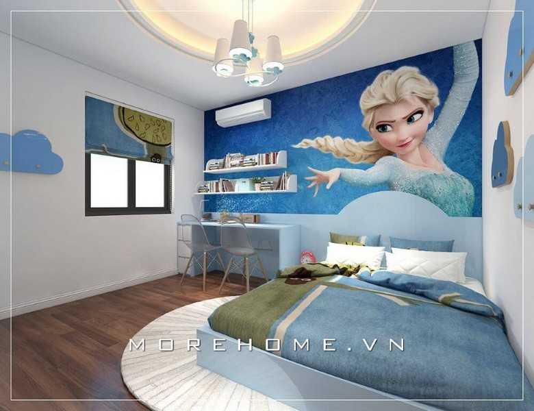 Giường ngủ gỗ công nghiệp cho bé