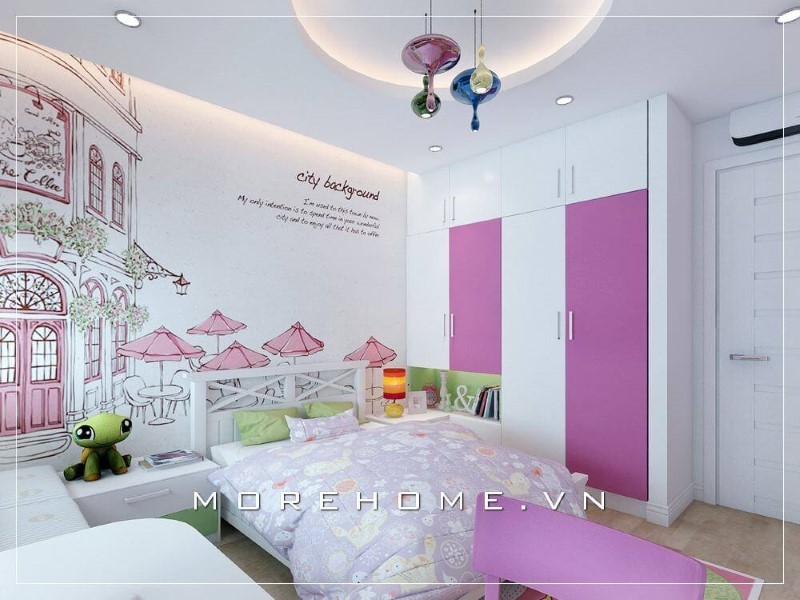 Giường ngủ gỗ công nghiệp cho bé