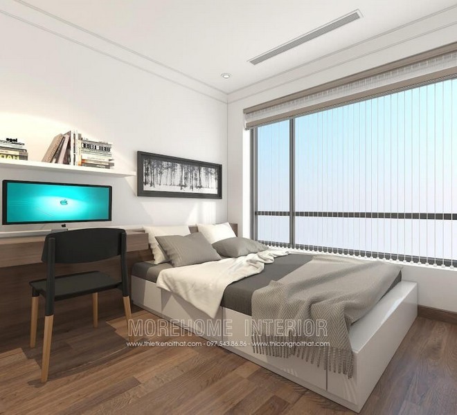 Giường ngủ gỗ công nghiệp có ngăn kéo