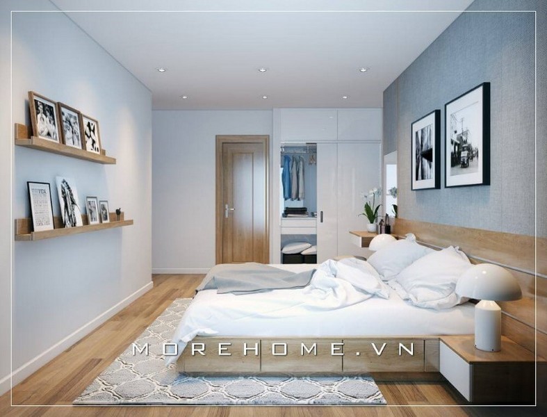 Giường ngủ gỗ công nghiệp có ngăn kéo
