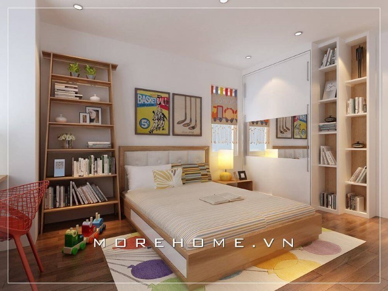 Giường ngủ gỗ công nghiệp có ngăn kéo