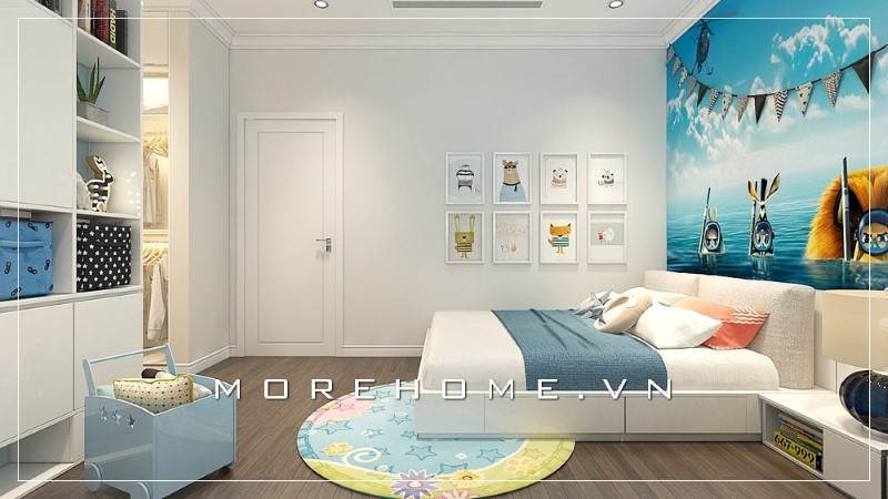 Giường ngủ gỗ công nghiệp có ngăn kéo