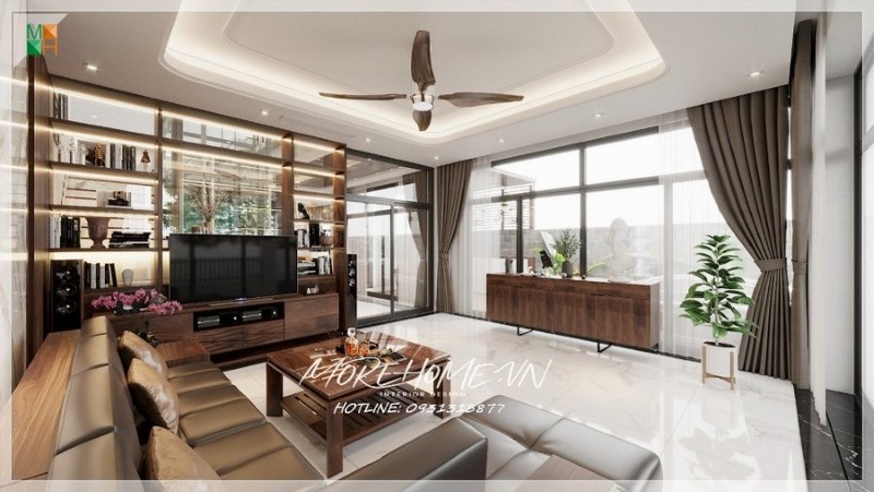 Thiết kế nội thất gỗ óc chó