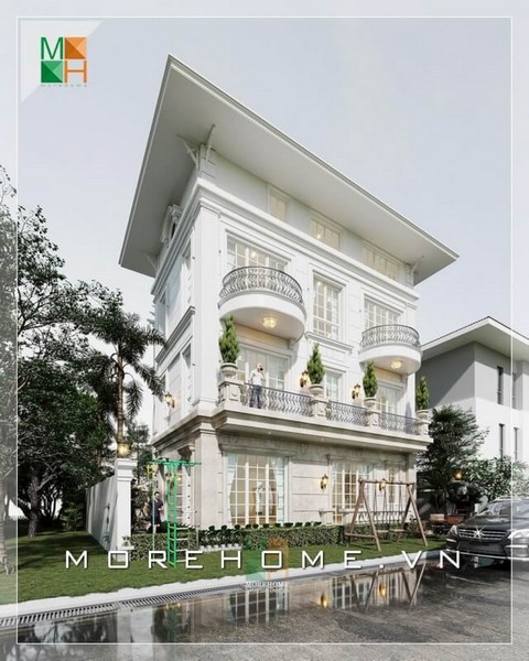 Thiết kế biệt thự liền kề 3 tầng