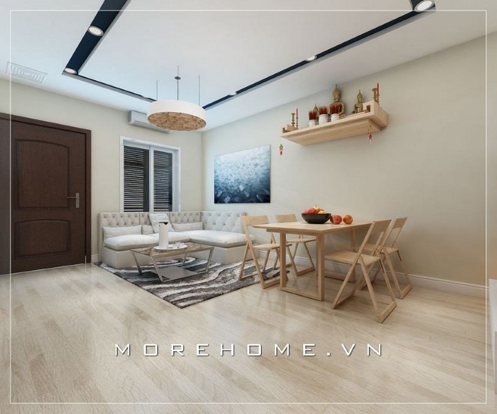 Thiết kế phòng khách nhà ống có bàn thờ Thiết kế phòng khách nhà ống có bàn thờ